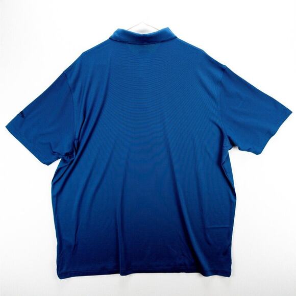 Callaway Golf Polo Opti-Dri Mens XXL Shirt Blue Black Striped 3-Button New Tags - Picture 10 of 12